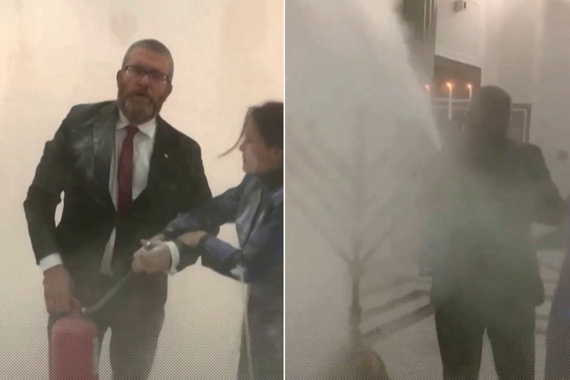 نائب بولندي يطفئ شموع "الأنوار" اليهودية في البرلمان بمطفأة حريق - زاجل أخبار