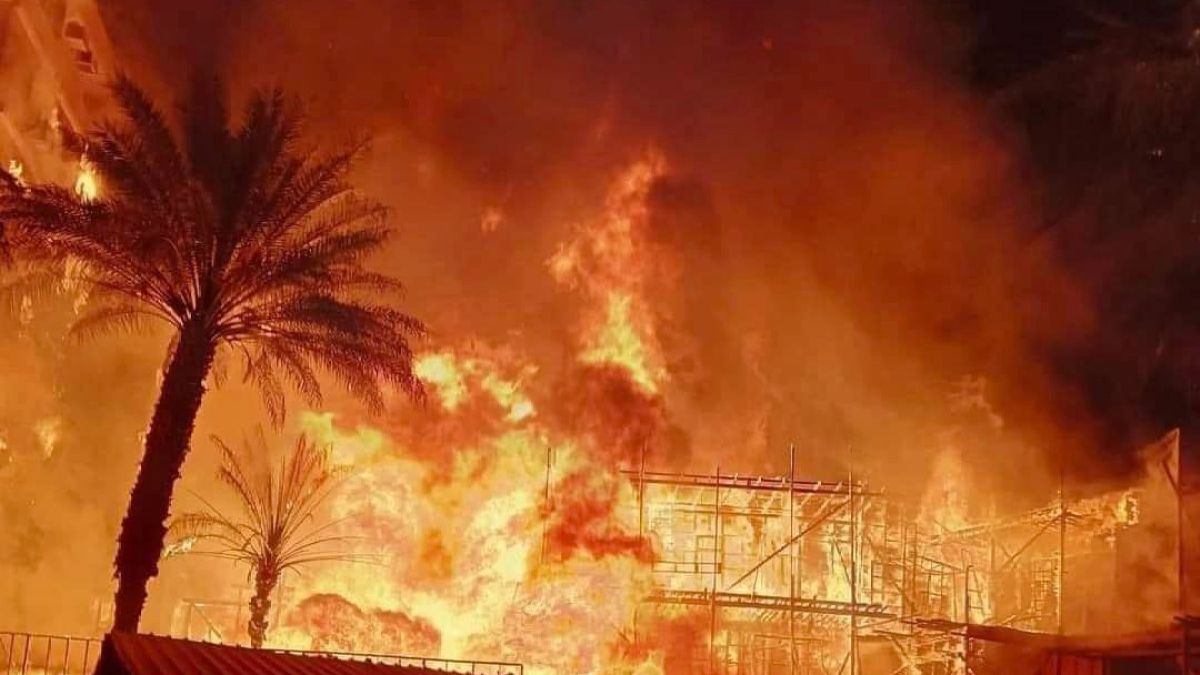 حريق هائل في إستوديو الأهرام يلتهم ديكور مسلسل "المعلم" و 3 بنايات مجاورة - زاجل أخبار