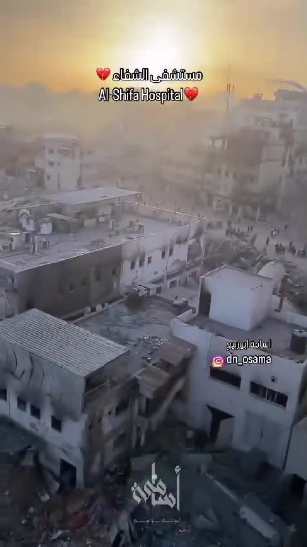 مشاهد من مستشفى الشفاء بعد انسحاب الجيش الإسرائيلي
